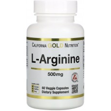 California Gold Nutrition L-Arginine 500мг 60капс