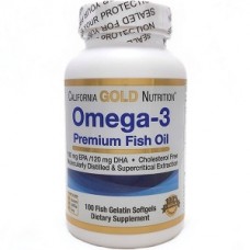 California Gold Nutrition Оmega-3 Premium Fish Oil 100 капc