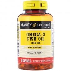 Mason Natural Omega-3 Рыбий жир 1000мг 60капс Mason Natural Omega-3 Рыбий жир 1000мг 60капс