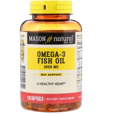 Mason Natural Omega-3 Рыбий жир 1000мг 120капс