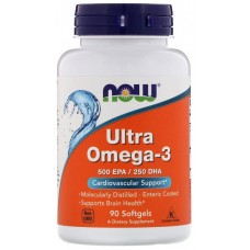 NOW Ultra Omega-3 500 EPA / 250 DHA 90капс