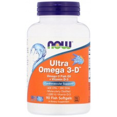NOW Ultra Omega 3-D 90 гель капс