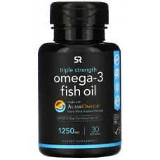 Sports Research Omega-3 Fish Oil Triple Strength 1250мг 30капс
