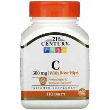 21st Century Vitamin C 500мг (с плодами шиповника) 110таб