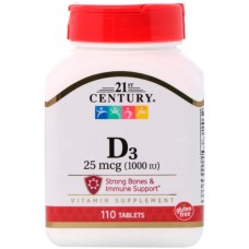 21st Century Vitamin D-3 1000МЕ 110 таб