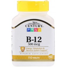 21st Century Витамин B-12 500 мкг 110таб