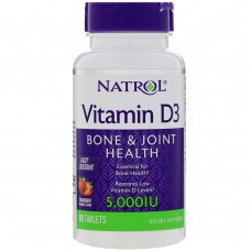 Natrol Vitamin D3 5000 МЕ 90 табл. Быстрорастворимые