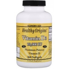 Healthy Origins Vitamin D3 10000 МЕ 360капс