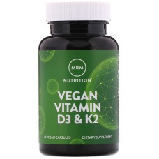 MRM Vegan Vitamin D3(2500МЕ) & К2(80мкг) 60капс