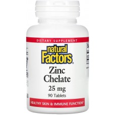 Natural Factors Zinc Chelate 25 мг 90таб