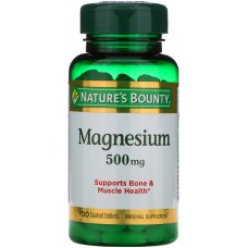 Nature's Bounty Magnesium 500мг 100таб