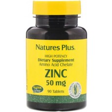 Nature's Plus Zinc Chelate 50мг 90таб
