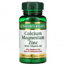 Nature's Bounty Ca, Mg & Zn + D3 100капс