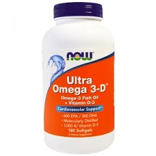 NOW Ultra Omega 3D 180 гель капс