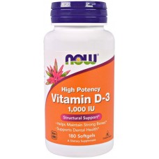 NOW Vitamin D-3 1000МЕ 180 капс