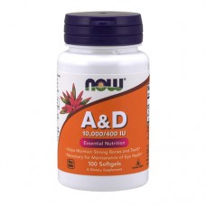 NOW Vitamin A&D 10000/400IU 100 капс